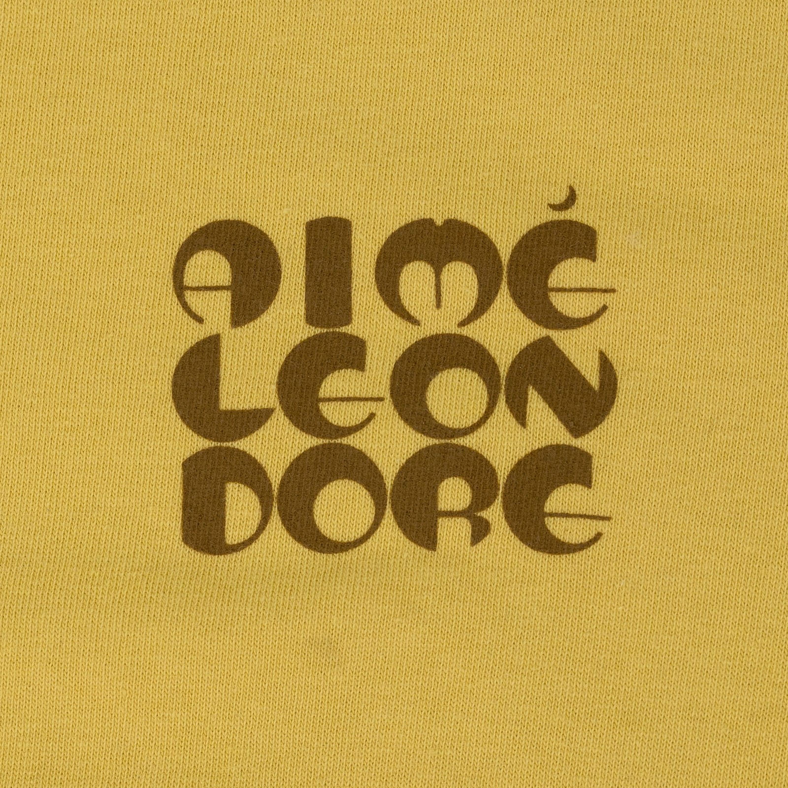 AIME LEON DORE Ochre Stacked Logo T-Shirt SIZE L $85 gallery