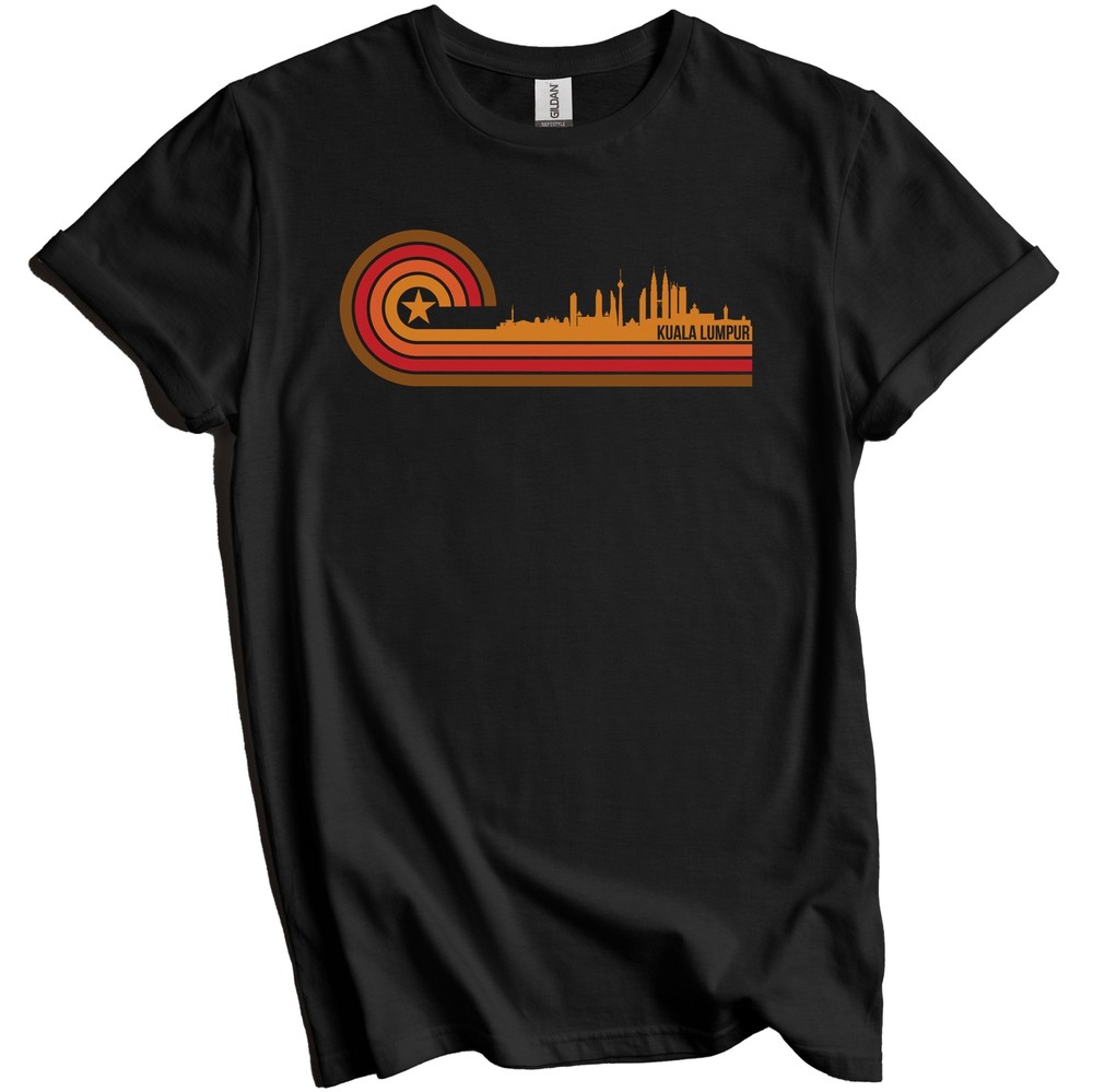 Retro Style Kuala Lumpur Malaysia Skyline T-Shirt – Kuala Lumpur Shirt