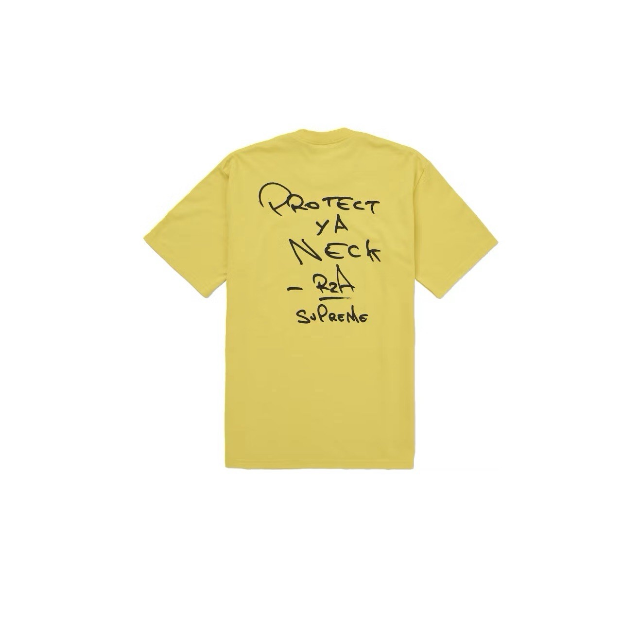 In-Hand Supreme Wu Tang Clan Rza Tee Yellow Size: XXL gallery