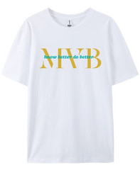 MVB more victory Navy blue Short sleeve T-shirt Men’s Graphic Tee 100% cotton