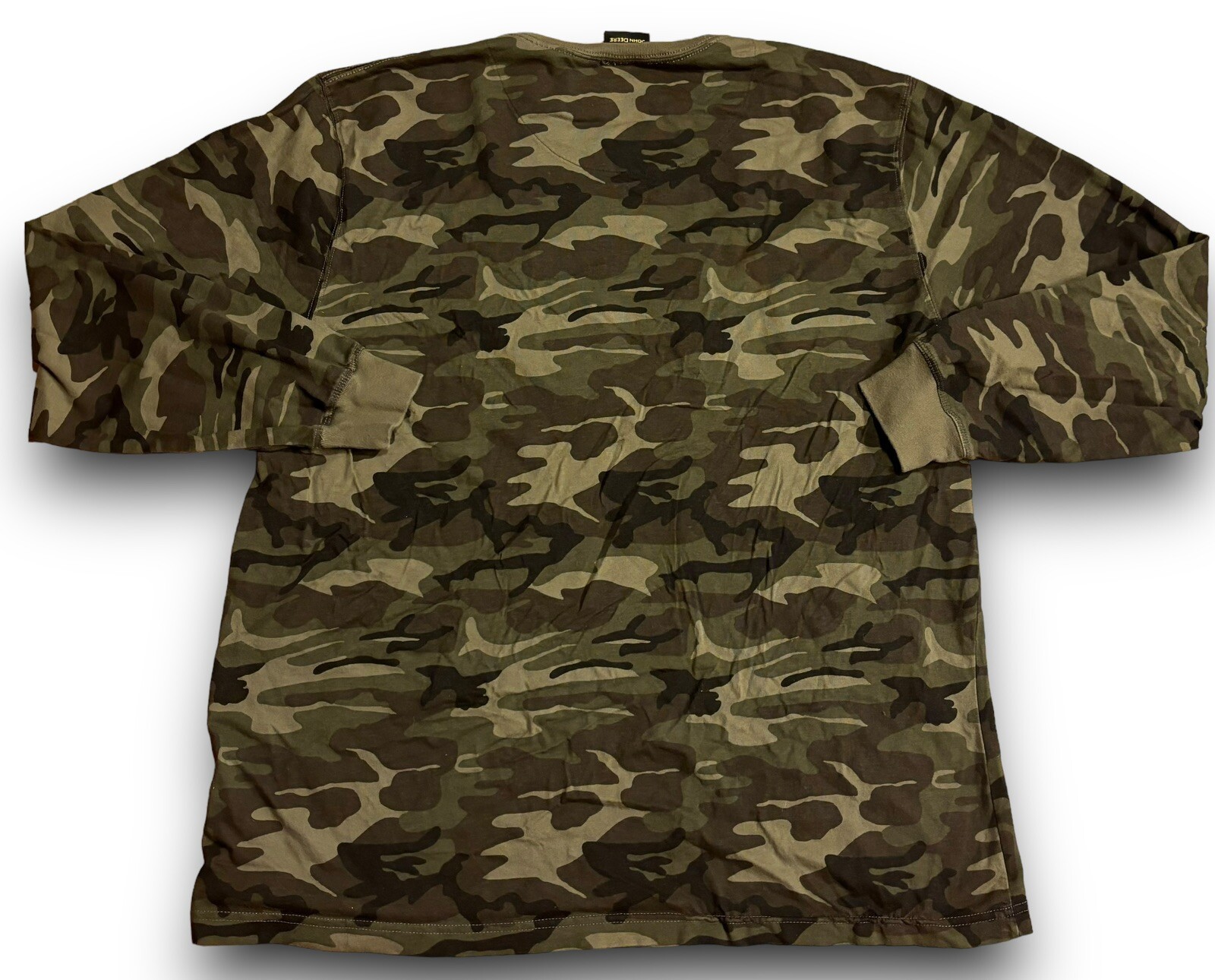 John Deere Camo Long Sleeve Shirt General Purpose Tractors Hunting VTG Mens XL gallery