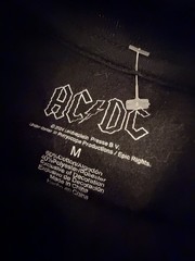 AC/DC Graphic Sweatshirt 1982 World Tour Adult Size S/M Black Reproduction ACDC
