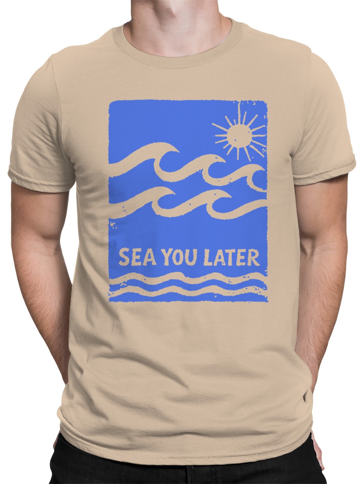 Sea You Later Sun and Waves Men's T-shirt gallery