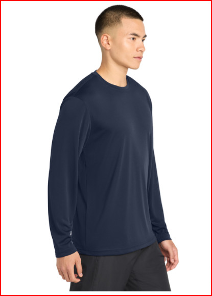 New Sport-Tek® Long Sleeve PosiCharge® Competitor™ Tee Navy Blue XL gallery