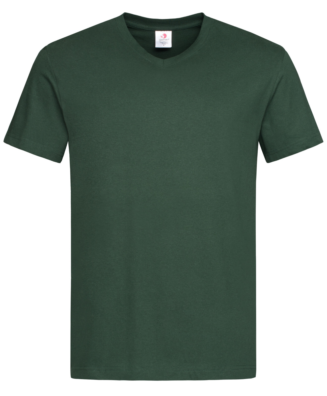 Stedman Plain Cotton Mens Vee V-Neck Tees Tee T-Shirt Tshirt S-3XL
