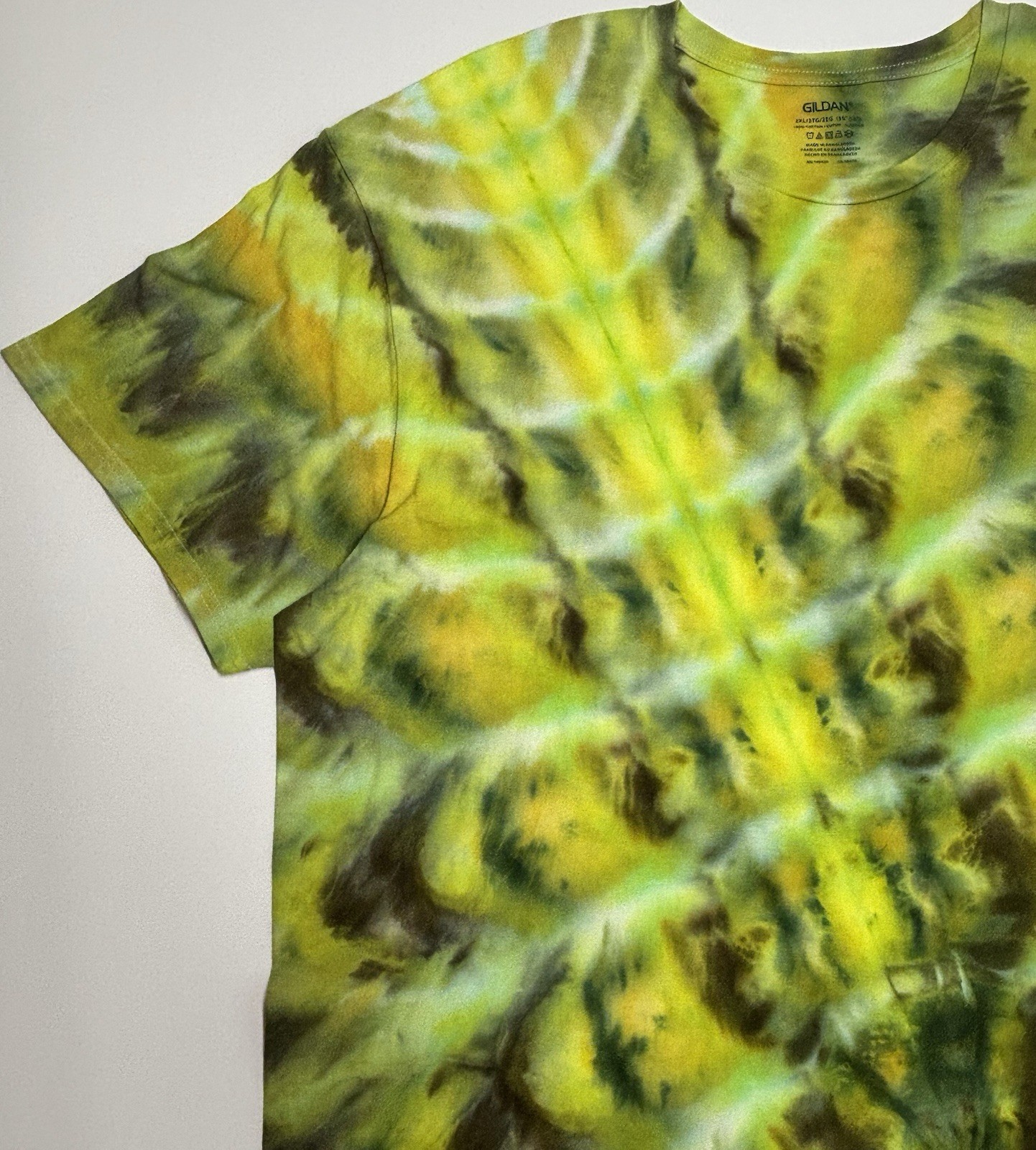 Handmade Ice Tie Dye Adult T-Shirt Unisex Size 2XL Multicolored Gildan Tee NEW gallery