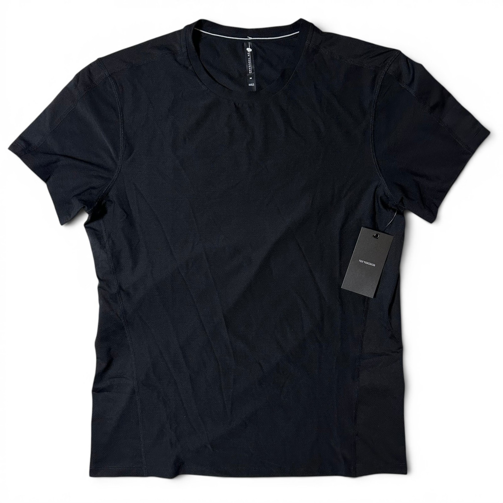 Ten Thousand Versatile Tee Mens Size M Black Short Sleeve Stretch Wicking NWT