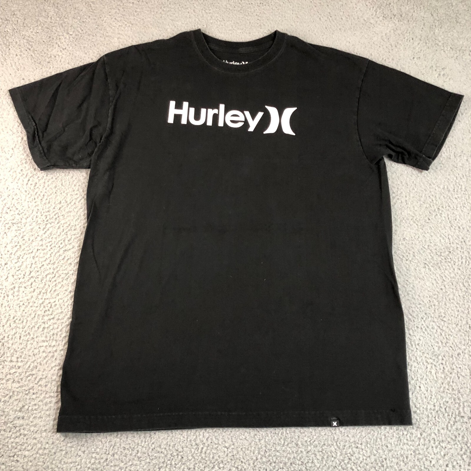 Hurley Shirt Men Extra Large Black Sports Outdoor Crew Neck Skater Surfer Tee gallery