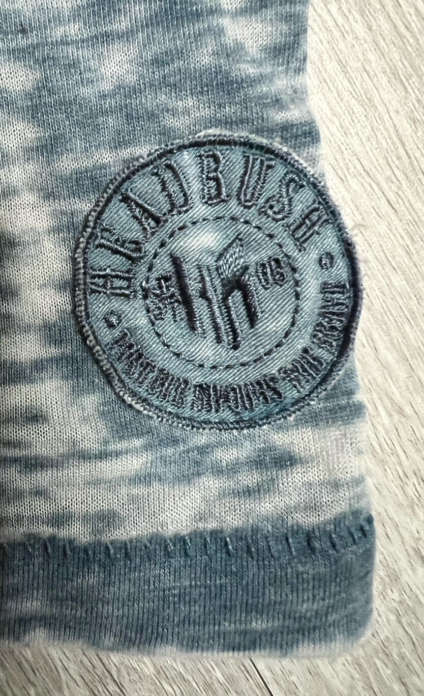 NICE!! Headrush Men’s Size 2XL Distressed Blue S/S T-Shirt MMA Y2K P-6 gallery