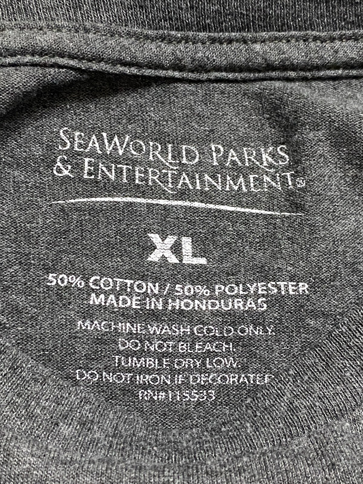 SeaWorld Halloween T Shirt XL Gray Ghost Funny Graphic Too Old For This Sheet gallery