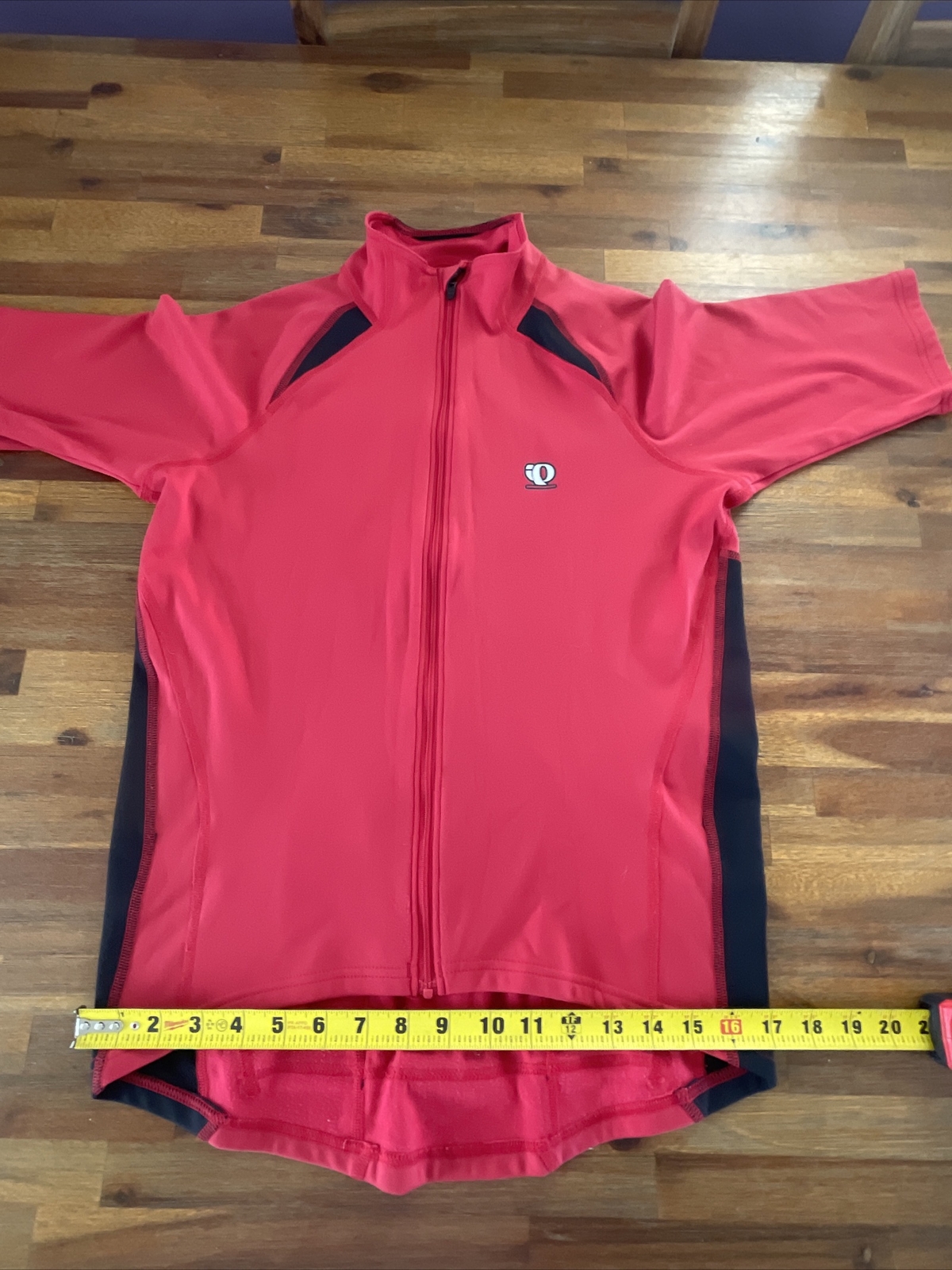 Pearl Izumi Biker Jersey Men's Vented Two Pockets Back Zip front - Medium M used gallery
