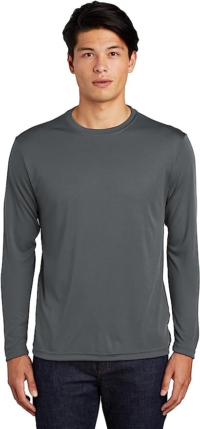 Sport-Tek Men's Long Sleeve PosiCharge Competitor M Iron Grey gallery