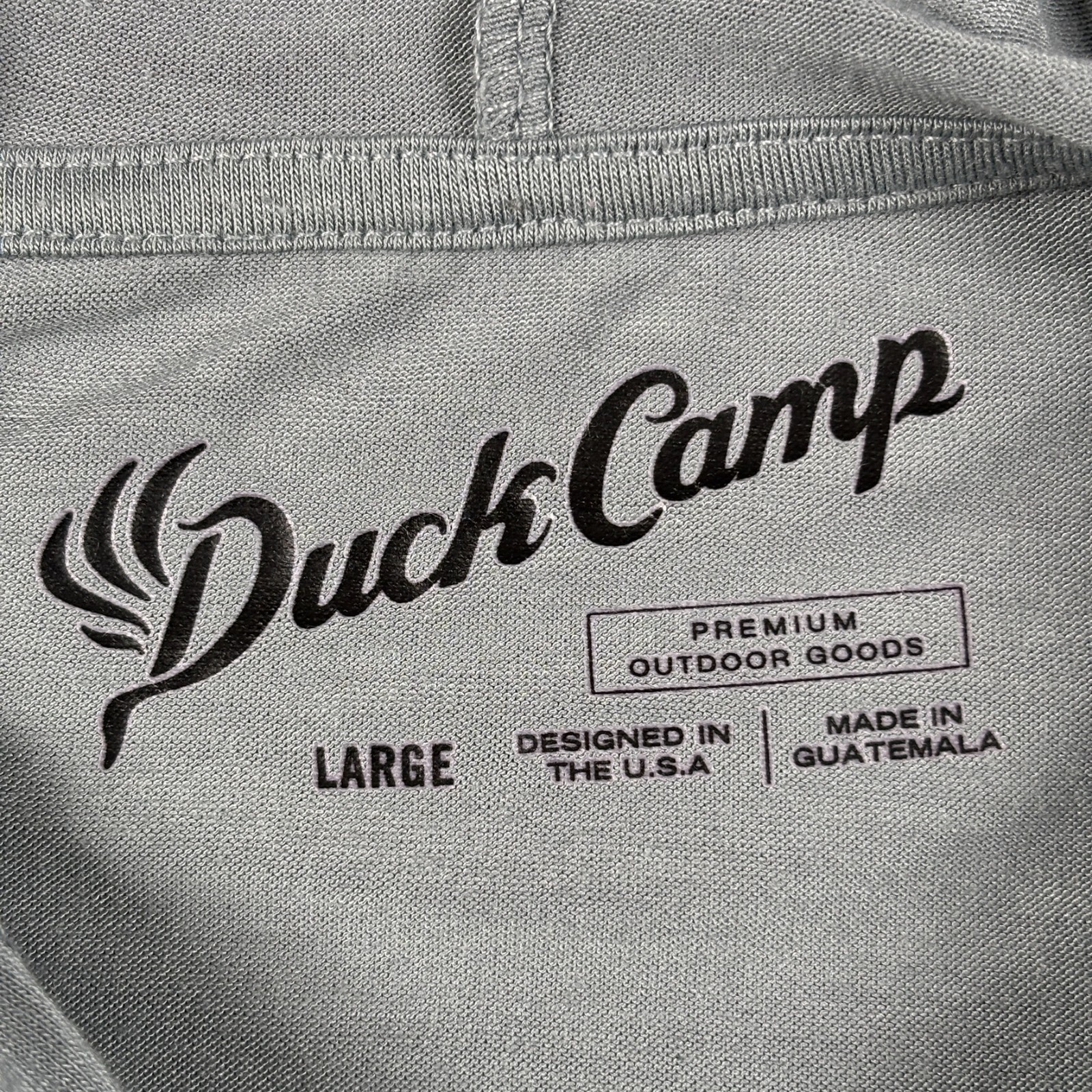 Duck Camp Shirt Mens Large Gray Hoodie Bamboo Lightweight Premium Outdoor gallery