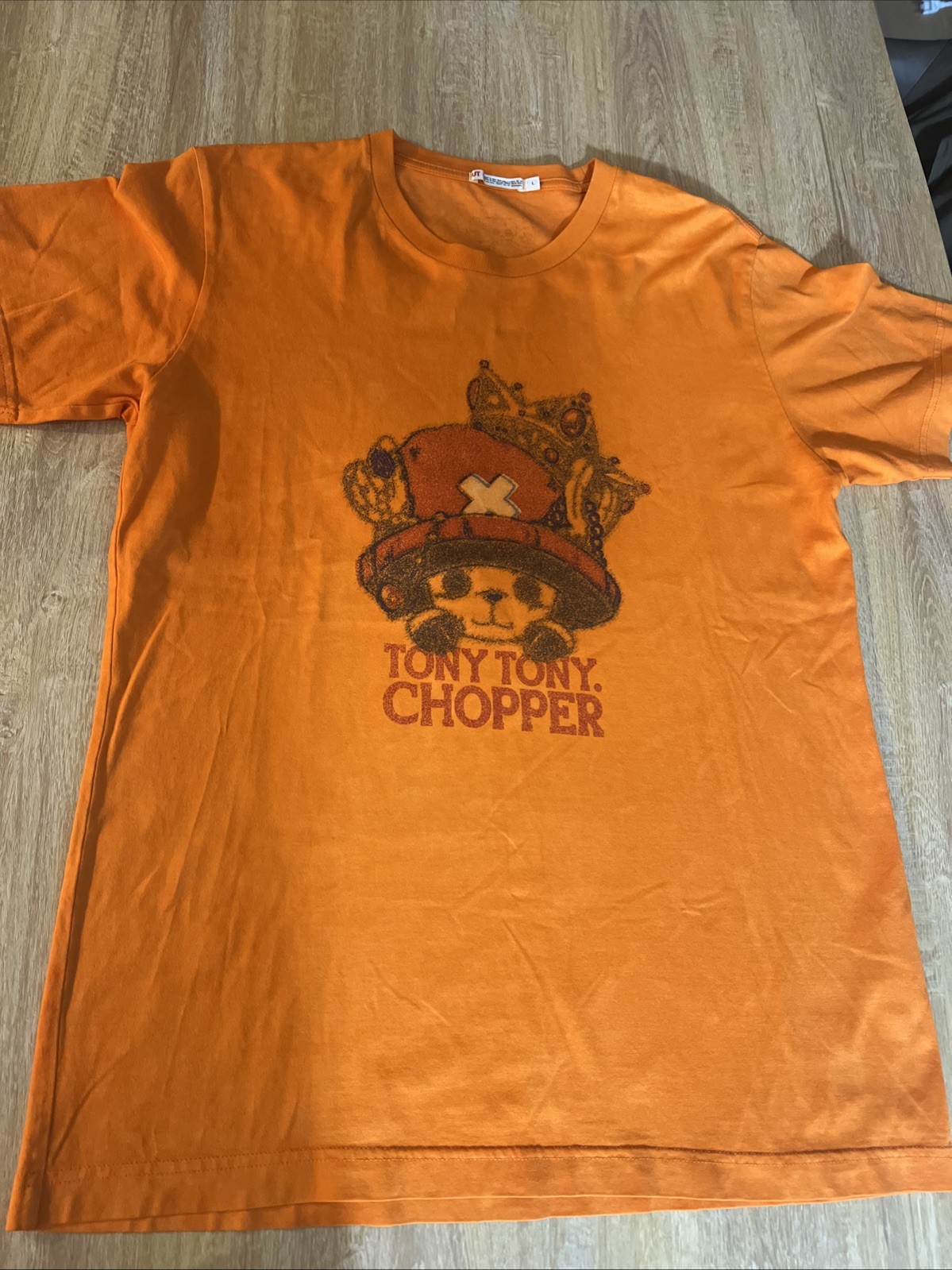 One Piece Uniqlo UT Large Tony Tony Chopper Orange Tshirt Japan Rare