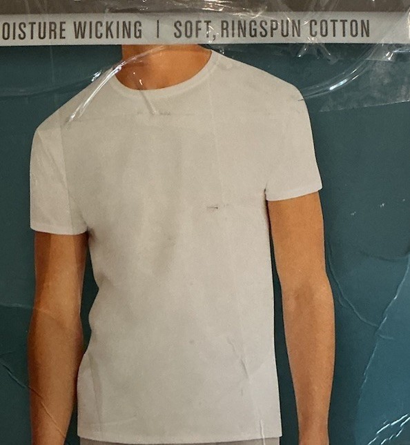 Hanes Mens White T Shirts Size S 5 Pack Crewneck Tagless Cotton Tee Small 34-36 gallery