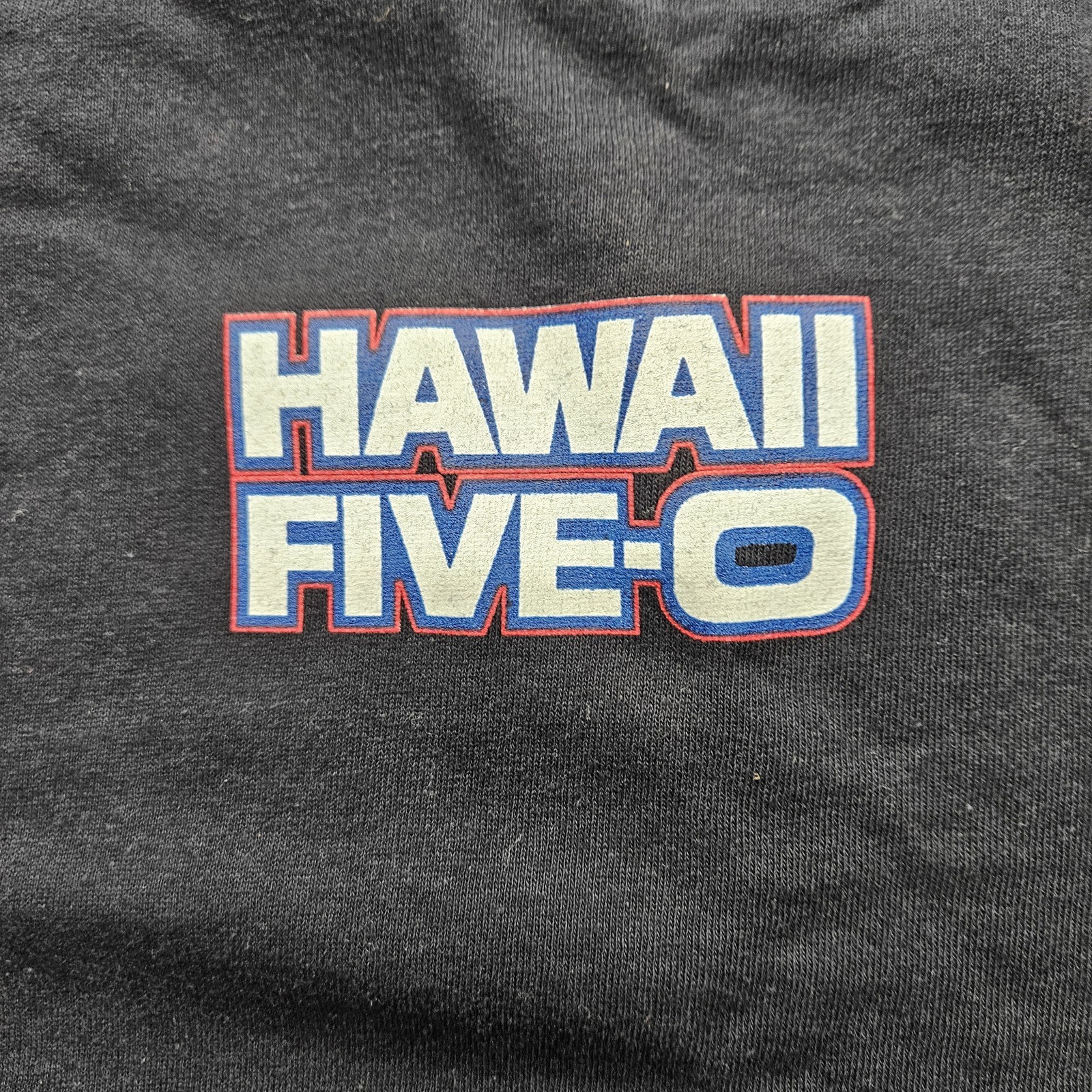Anvil Men's Size Extra Large Black Hawaii Five-O Graphic T-Shirt gallery