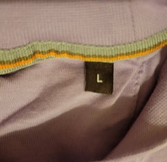 Left Coast Tee Men’s Large L Pima Cotton Crew Neck T-Shirt Lavender Purple Solid