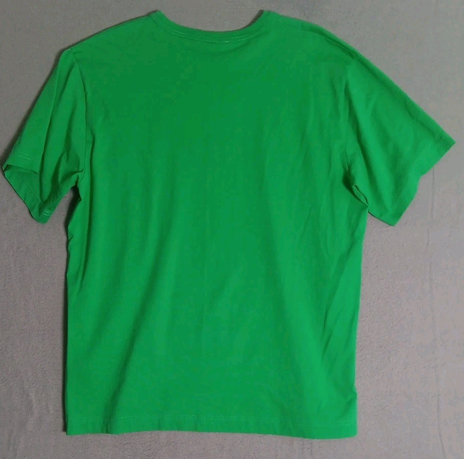 Helmut Lang Men's Green Crewneck Logo Cotton Short Sleeve T-Shirt Sz MEDIUM gallery
