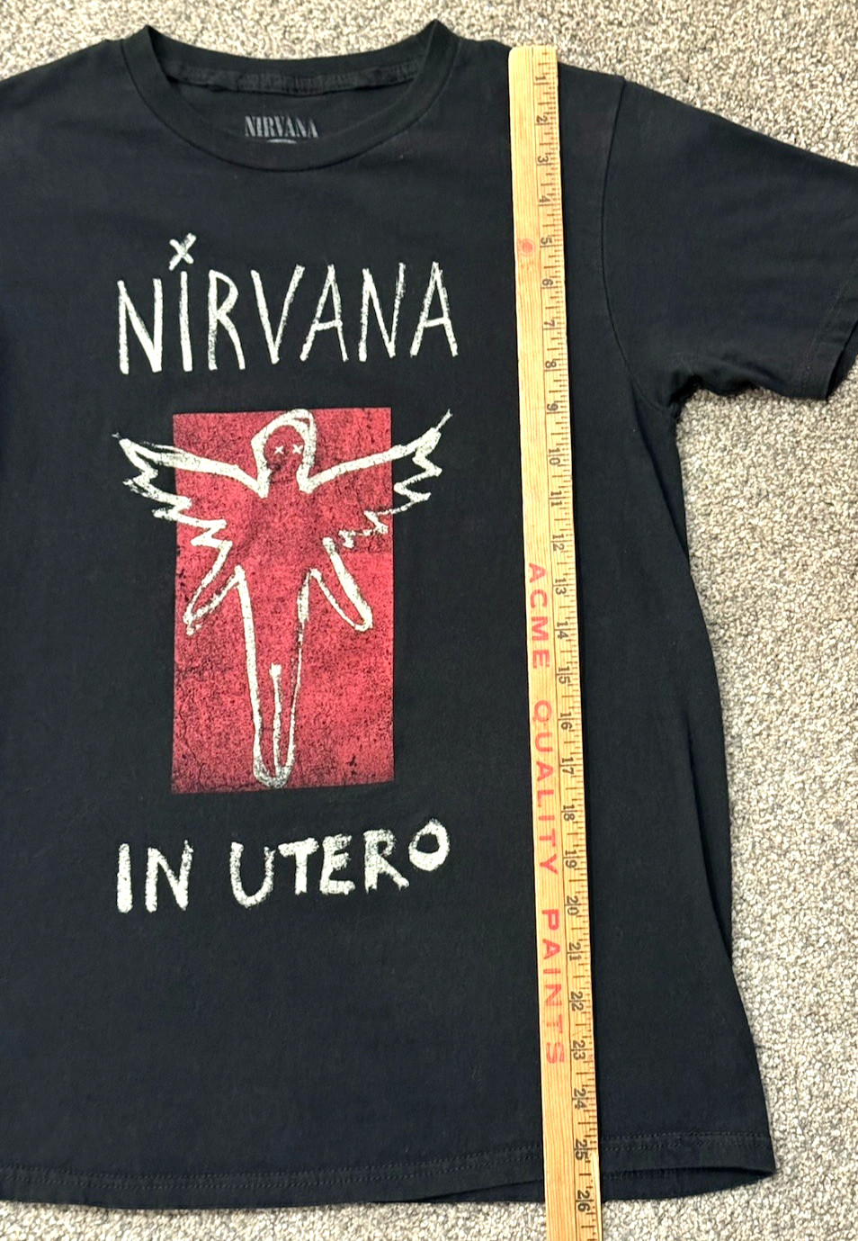Nirvana In Utero Graphic T-Shirt Official Licensed Black Band Tee Small gallery