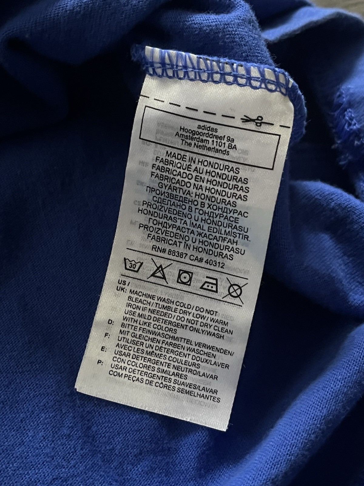 Men’s Adidas Go-To Short Sleeve Athletic Performance Logo T Shirt Sz XL Blue gallery