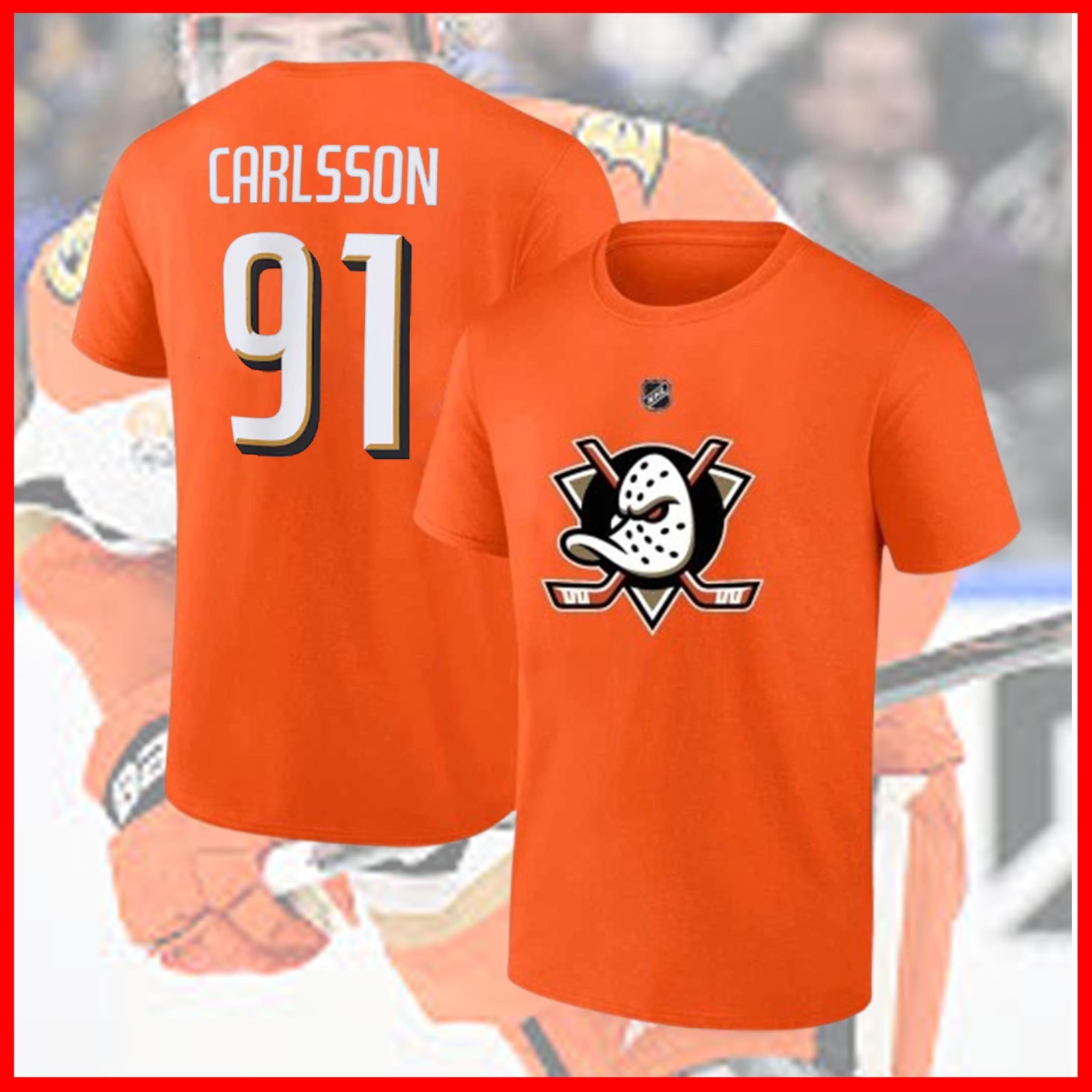🔥 HOT DEAL!!! Leo Carlsson #91 Anaheim Ducks Team 2026 Name & Number For Fans gallery