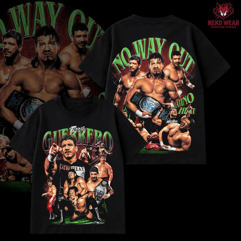 WWE Latino Heat Eddie Guerrero No Way Out Wrestling T Shirt , Vintage Tee
