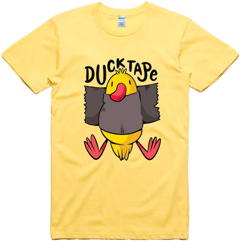 Funny Duck Tape Shirt, Humor Graphic Cotton Tee