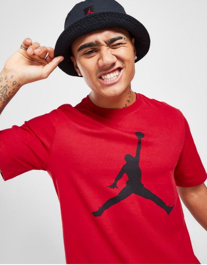 Nike Air Jordan Jumpman Logo Tee Mens T-Shirt Red Multi Size Casual Top gallery
