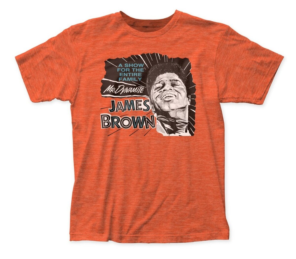 JAMES BROWN Orange Mr. Dynamite NEW music band concert tour T-Shirt Small S