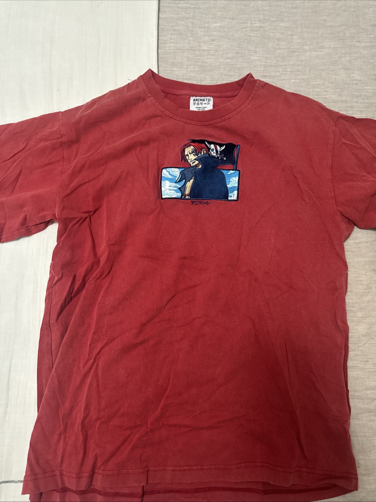 Animato One Piece Red Shanks Anime T-Shirt Size Medium gallery