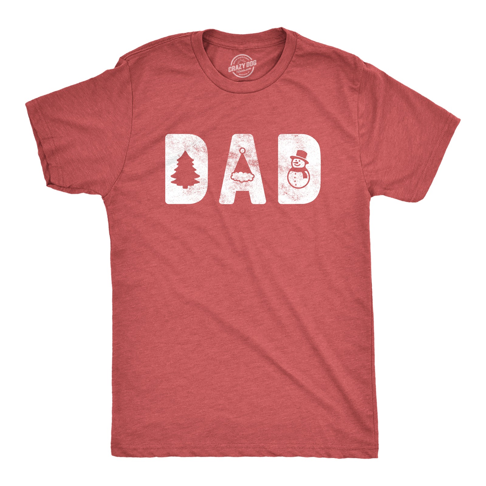 Mens Dad Christmas Tshirt Funny Xmas Holiday Party Tee for Father Graphic