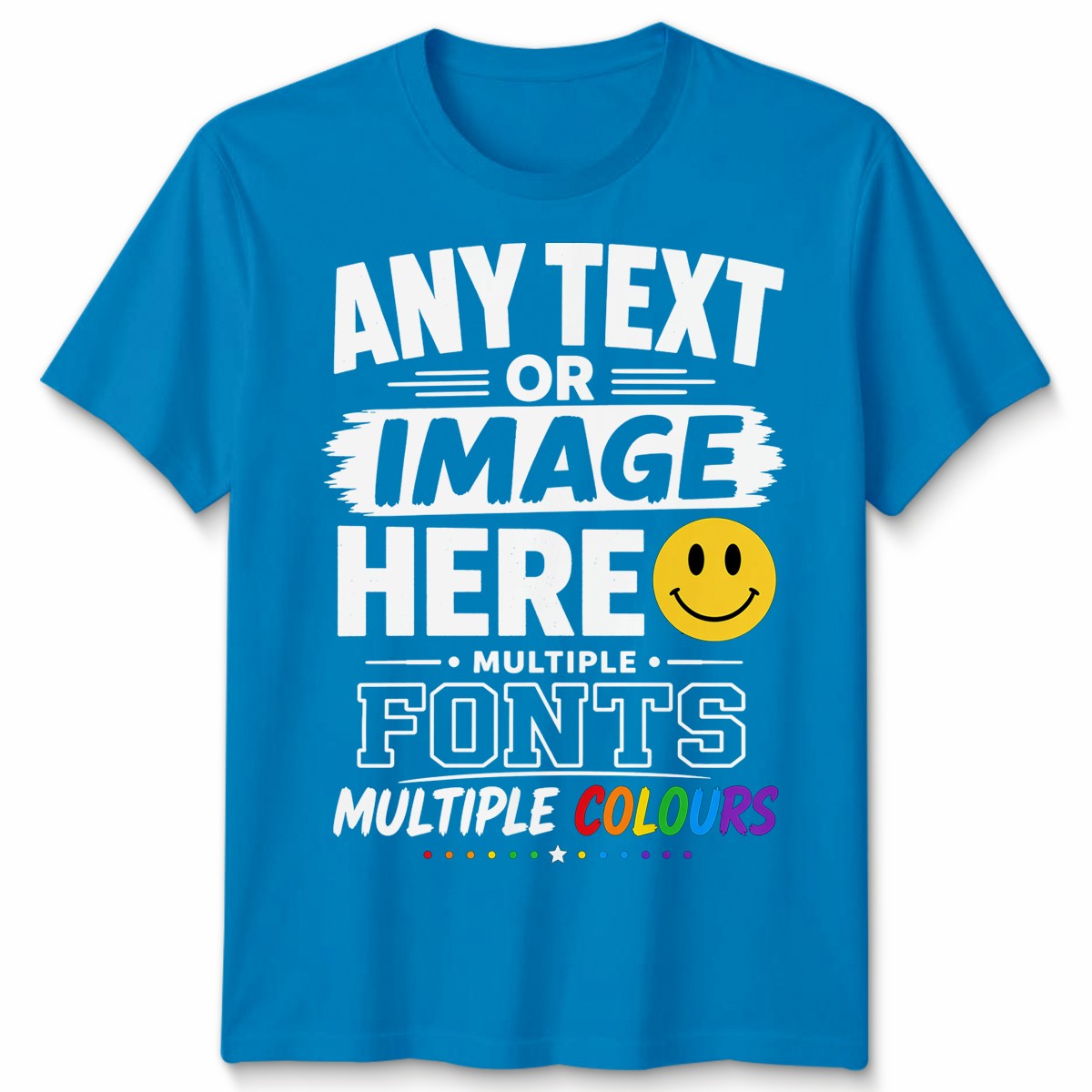 Personalised Unisex T Shirt Custom Photo Text Printed Work Party Graphic Tee gallery