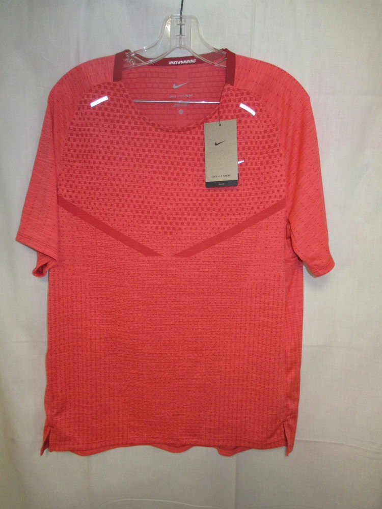 NWTs Nike Running Dri-FIT ADV Athletic Performance SHIRT ORANGE ~ Size M ~ $75