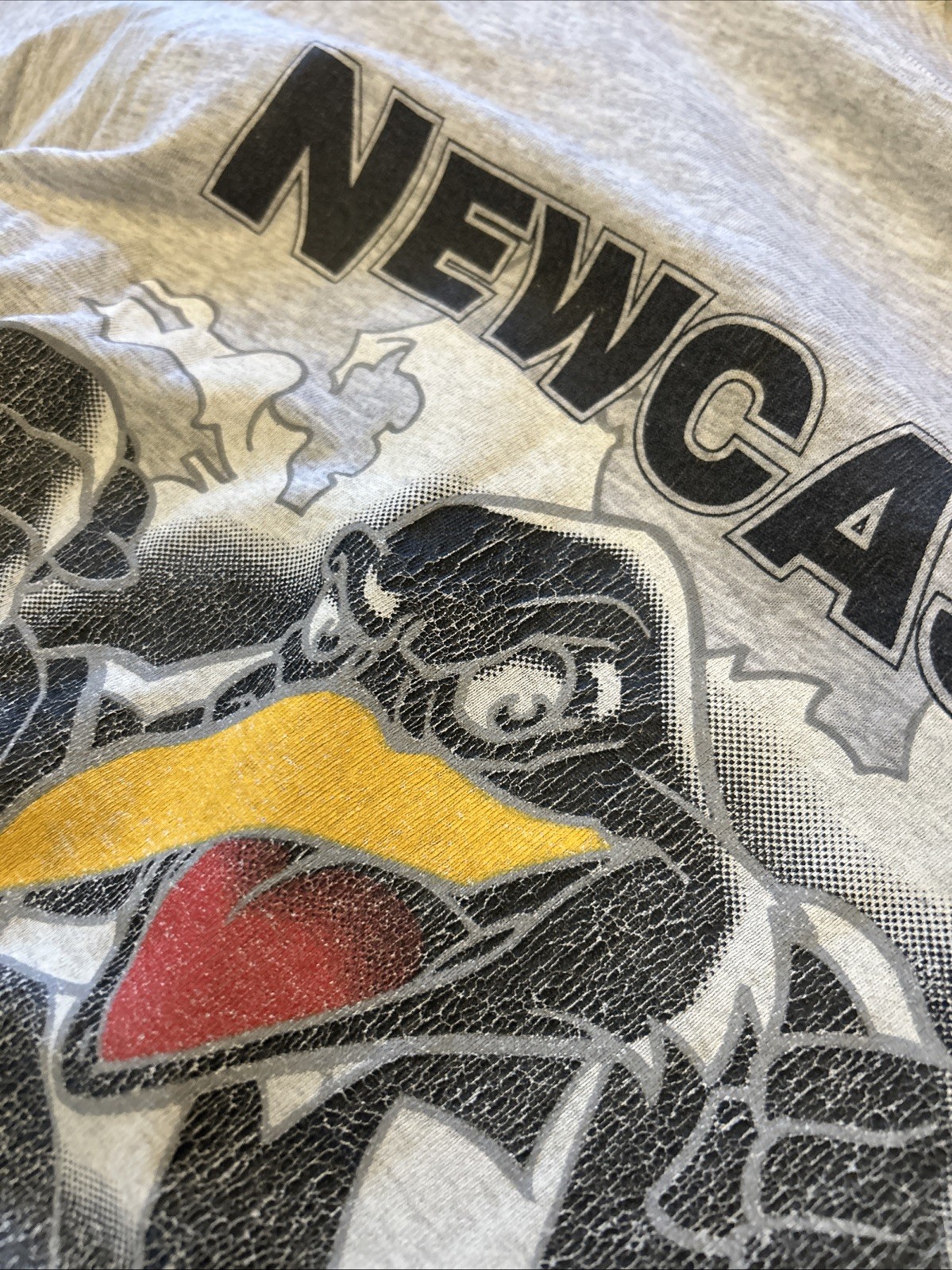 Vintage 1990s Large Newcastle United Soccer Toon Army Breakthrough TShirt Large gallery