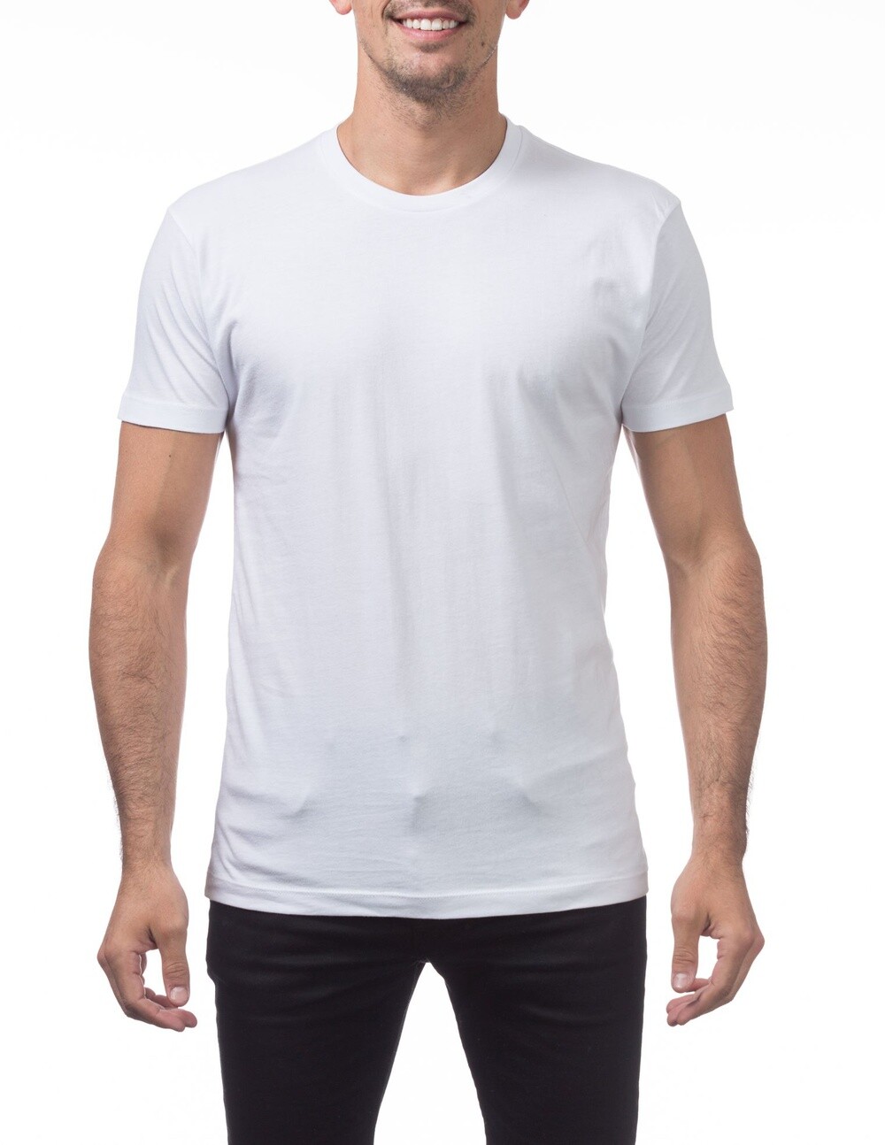 PRO CLUB MENS LIGHTWEIGHT T SHIRTS 4 X-Large BLK WHITE gallery