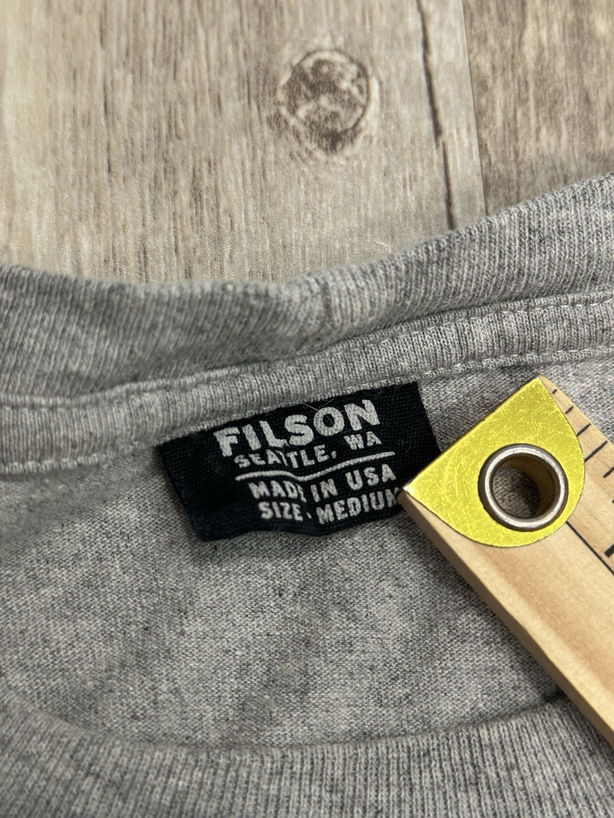 Filson Men’s Pocket Tee (lot Of 2) Heathered Gray , Washed Black Size Medium gallery
