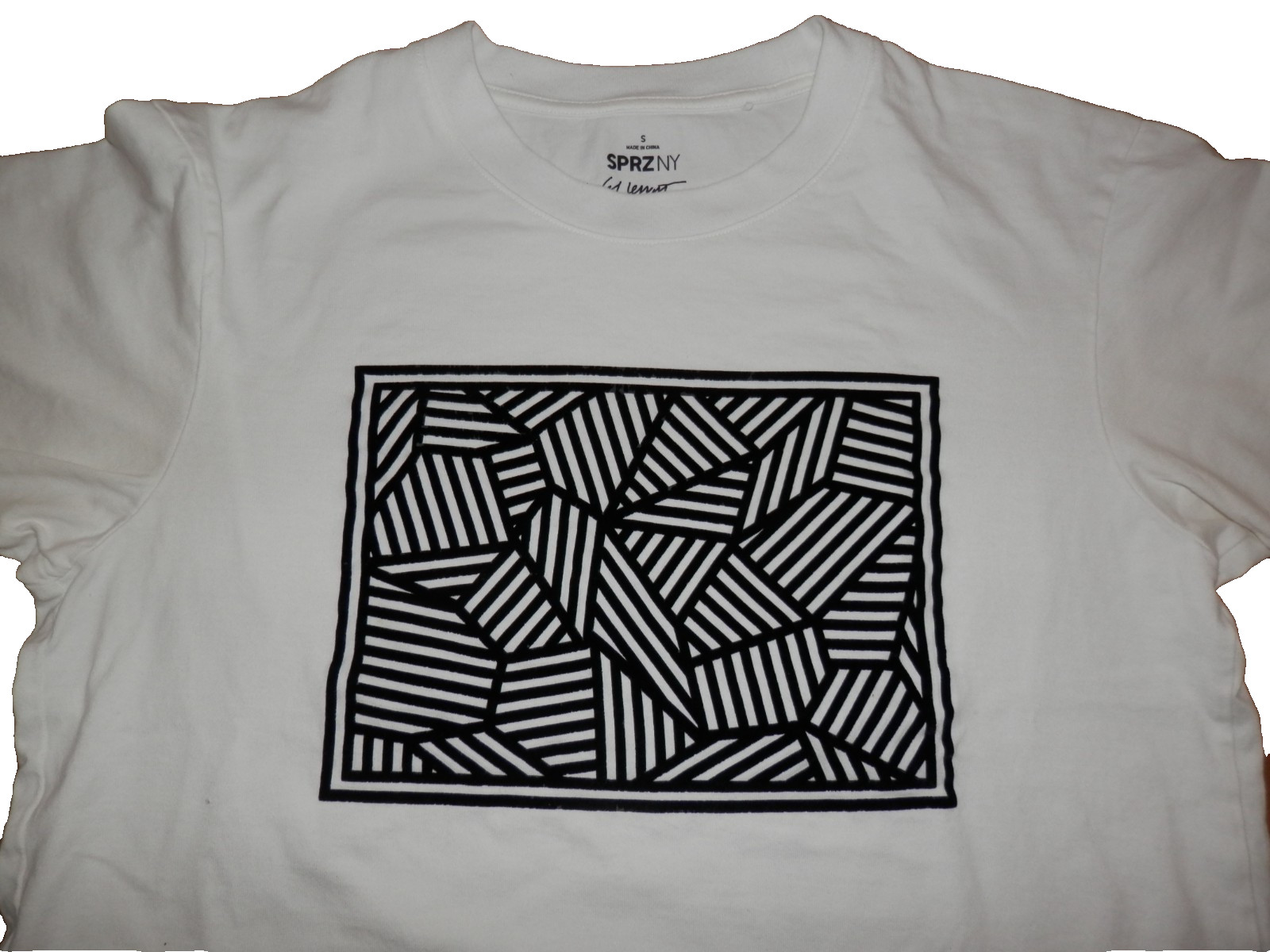 Uniqlo SPRZ NY Sol Lewitt MoMA Special Ed Mens Small Shirt w/ Raised Velour gallery