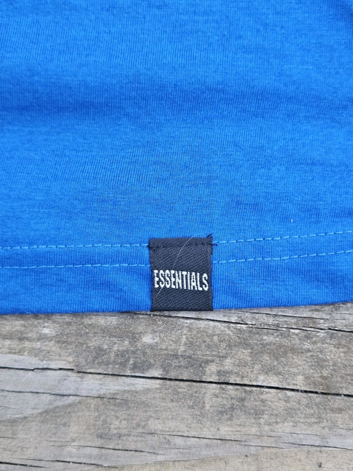 NWT Essentials Fear Of God T Shirt Mens Medium Blue Streetwear Punk Grunge gallery