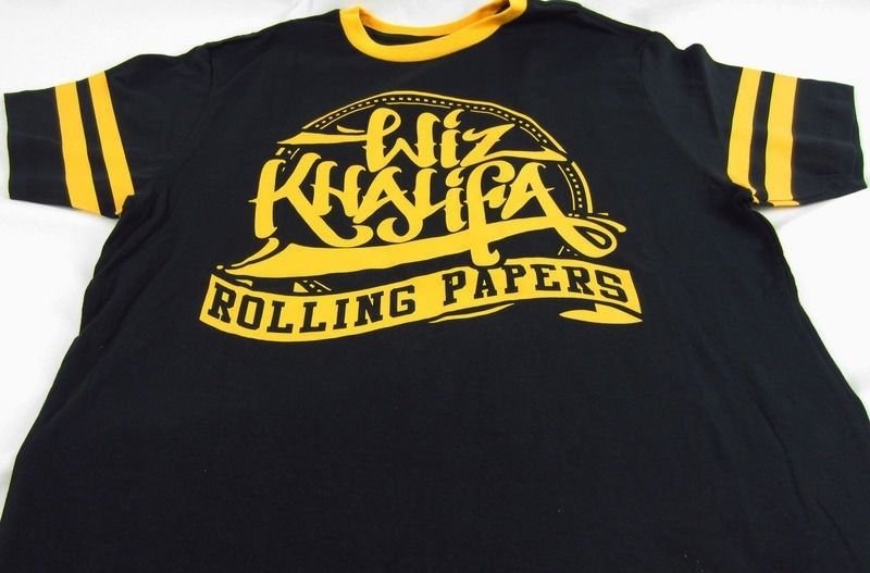 Mens Wiz Khalifa Old School Rap Atlantic Recording Rapper T-Shirt Sz M L XL gallery