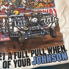 Big Johnson T-Shirt Size Extra Large XL Pullers Pull On This Tractor Vintage