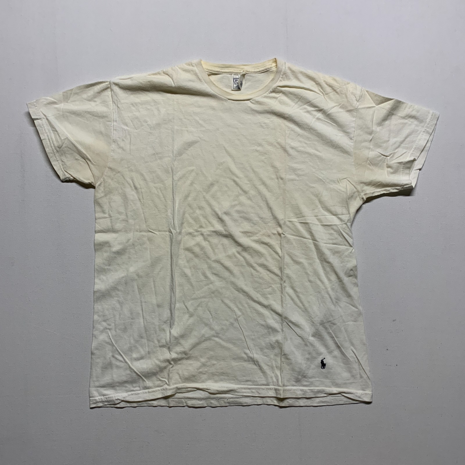 Lot of 2 VTG Polo Ralph Lauren Cream Shirts XL 0 Combed Cotton USA Components gallery