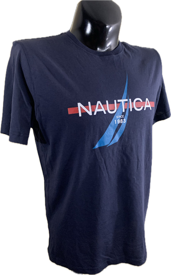 Nautica Mens T Shirt Size M New With Tags Blue Graphic Since 1983 Cotton Tee gallery