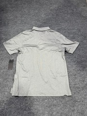 Adidas Pique Heather Golf Moisture Wicking Polo UPF 50 Grey Men’s Shirt
