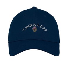 Thinking Cap Style 2 Embroidered Soft Low Profile Hat