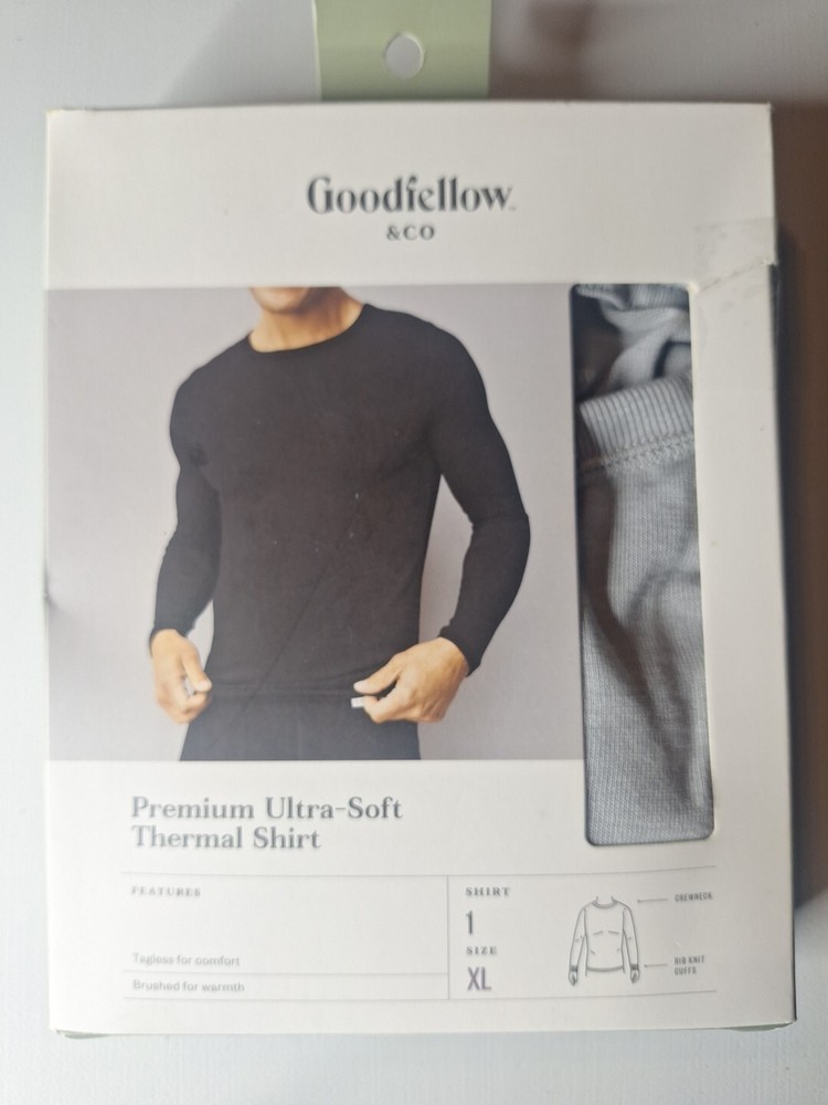 Premium Ultra-soft XL Thermal Long Underwear Shirt Gray