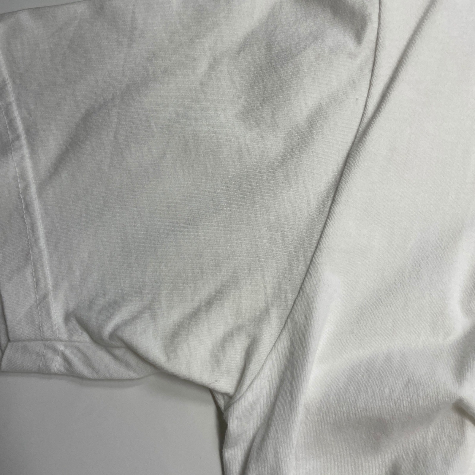 American Apparel White Crewneck T-Shirt Men Large 100% Combed Cotton Made in USA gallery