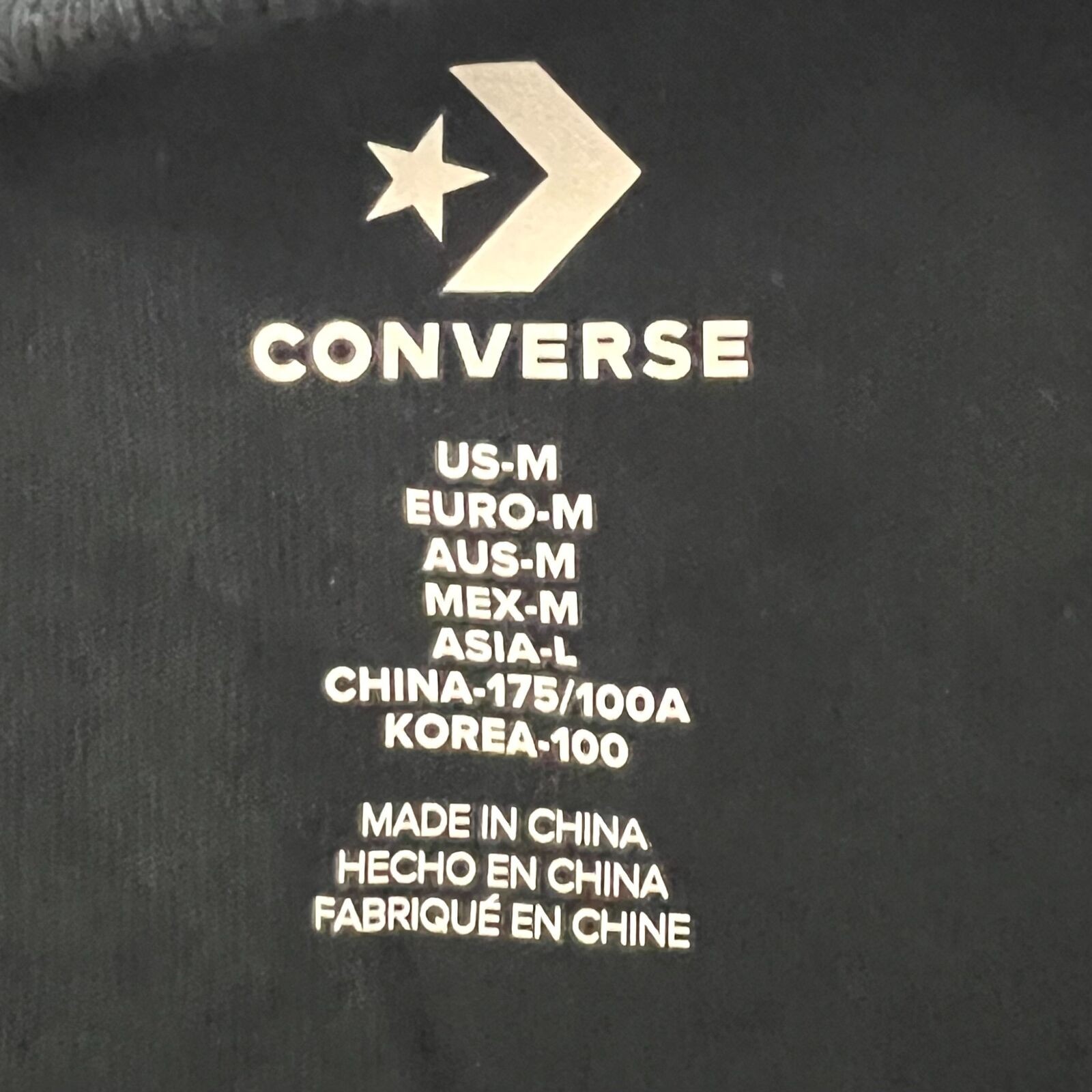 Converse Men's T-Shirt Black Graphic Black Crew Neck Short Sleeve Tee Medium NWT gallery