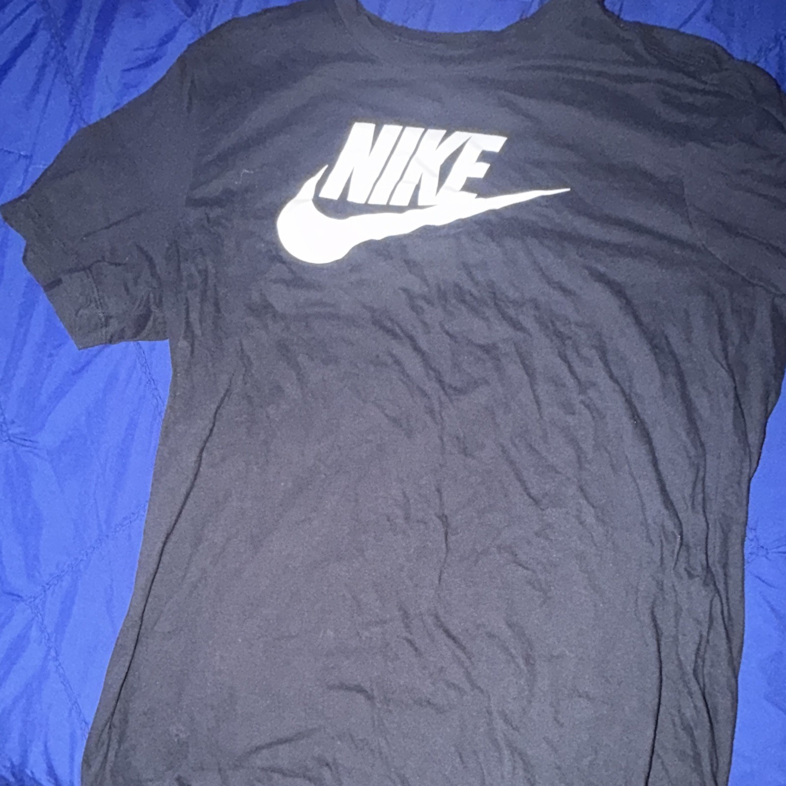 Nike The Nike Tee Men’s XL Black Regular Fit Cotton Logo Graphic T-Shirt