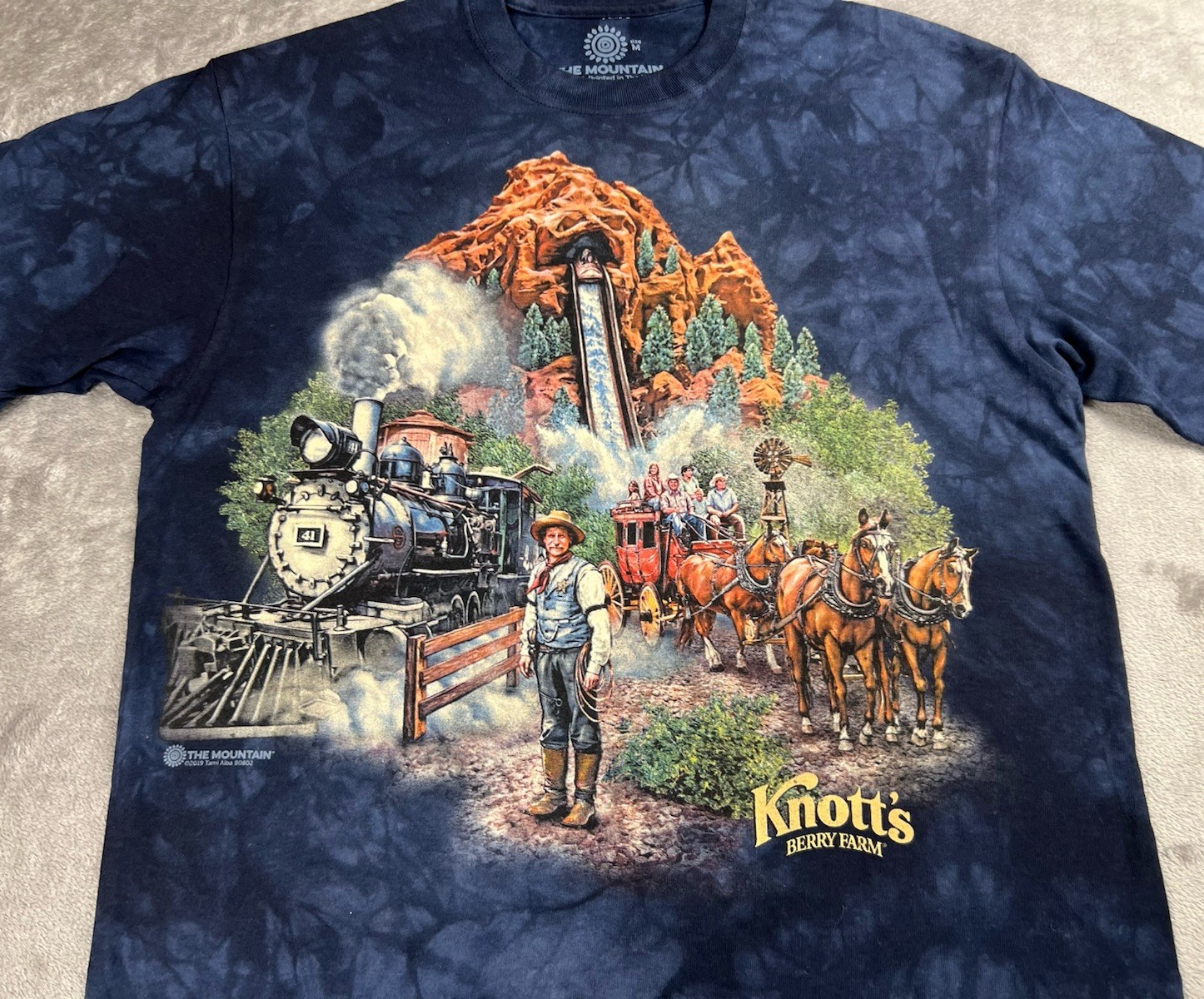 The Mountain T-Shirt Mens M Knott’s Berry Farm Timber Mountain Log Ride