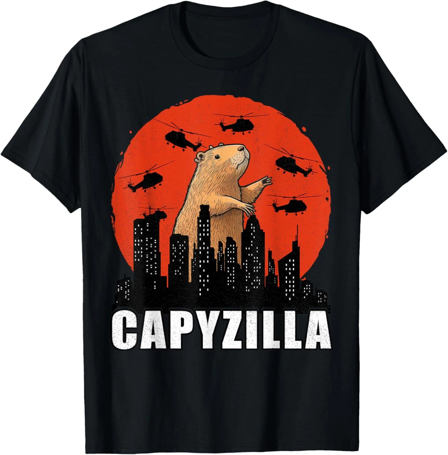 Capybara Shirt Funny Capybara Rodent Capyzilla Funny T-Shirt 1 gallery